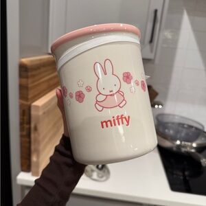 NEW Miffy Ceramic Pink Sakura Utensil Holder